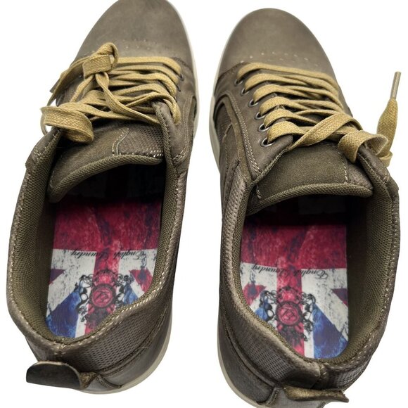 English Laundry NEW Mens 9 Aqua Sneaker Casual Earthy Green Lace Up Perforated - Picture 8 of 13